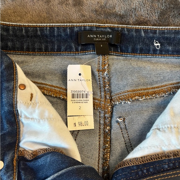 Ann Taylor Blue Flare High-Rise Jeans - Picture 3 of 3